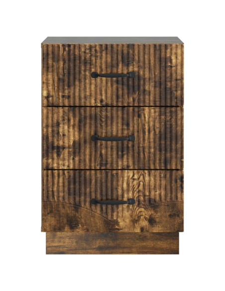 Armadio da Notte con cassetto Rovere Fumo 43 x 41 x 63,5 cm