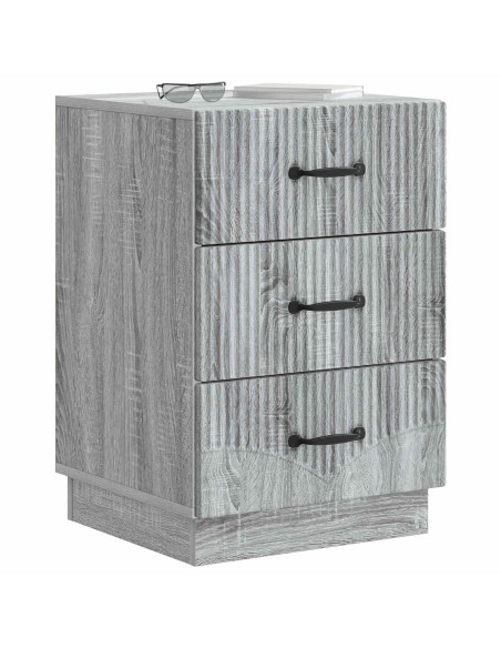 Armadio da Notte con cassetto Grigio Sonoma 43 x 41 x 63,5 cm