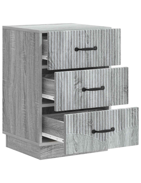 Armadio da Notte con cassetto Grigio Sonoma 43 x 41 x 63,5 cm