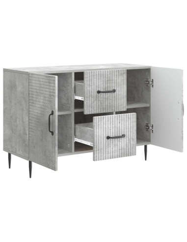 Credenza Grigio Cemento 89 x 34,5 x 60 cm Legno ingegnerizzato