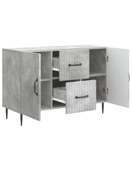 Credenza Grigio Cemento 89 x 34,5 x 60 cm Legno ingegnerizzato