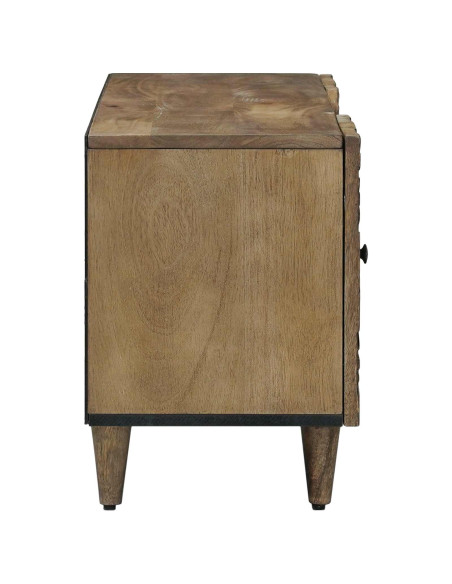 Mobile TV Marrone 105 x 33,5 x 46 cm Legno di mango massello