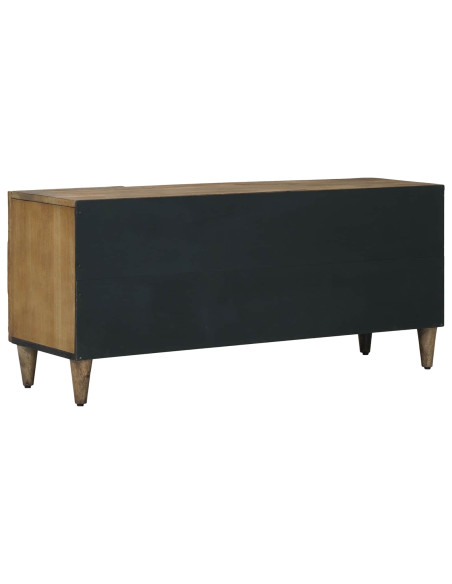 Mobile TV Marrone 105 x 33,5 x 46 cm Legno di mango massello