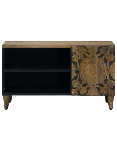 Mobile TV Marrone 80 x 31,5 x 46 cm Legno di mango massello