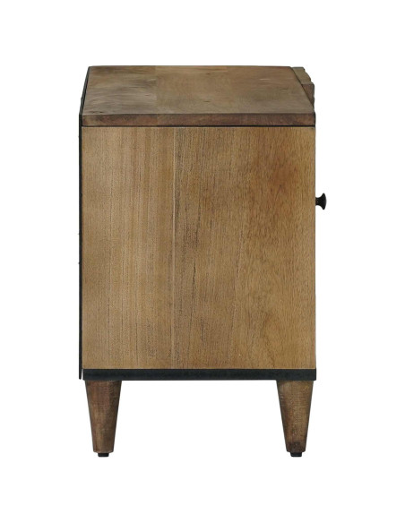 Mobile TV Marrone 80 x 31,5 x 46 cm Legno di mango massello
