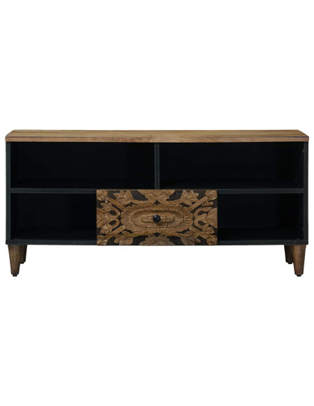 Mobile TV Marrone 100 x 33,5 x 46 cm Legno di mango massello