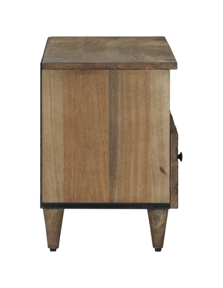 Mobile TV Marrone 80 x 33,5 x 46 cm Legno di mango massello