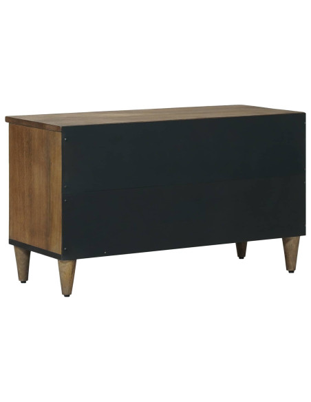 Mobile TV Marrone 80 x 33,5 x 46 cm Legno di mango massello