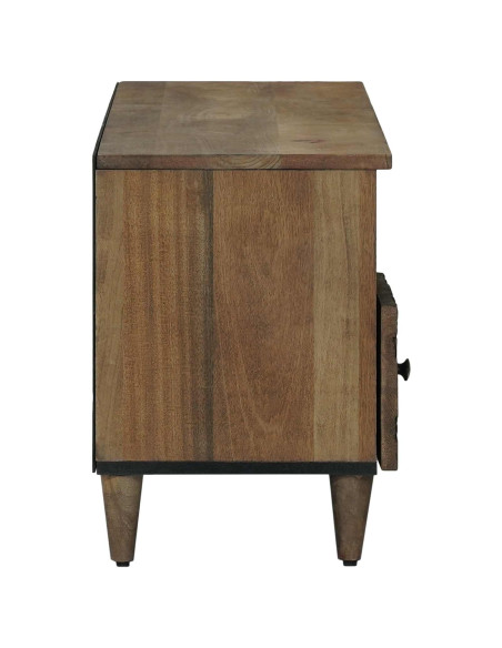 Mobile TV Marrone 100 x 33,5 x 46 cm Legno di mango massello
