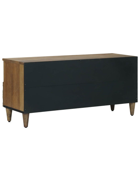 Mobile TV Marrone 100 x 33,5 x 46 cm Legno di mango massello