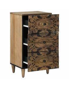 Credenza Marrone 40 x 33,5 x 75 cm Legno di mango massello 2