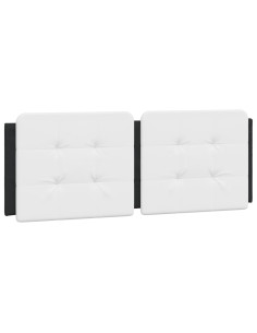 Cuscino Testiera Zadar Bianco e Nero 137 cm in Similpelle 2