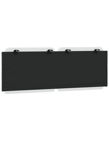 Cuscino Testiera Zadar Bianco e Nero 137 cm in Similpelle