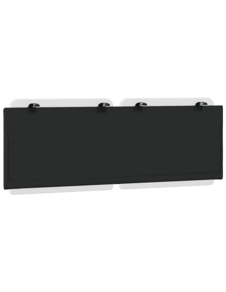 Cuscino Testiera Zadar Bianco e Nero 137 cm in Similpelle