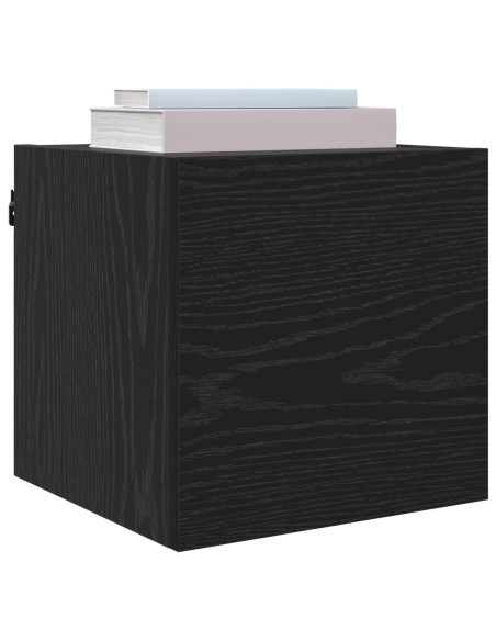 Mobile TV da parete 4 pcs Rovere Nero 30,5 x 30 x 30 cm