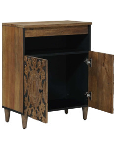 Credenza Marrone 60 x 33,5 x 75 cm Legno di mango massello 2
