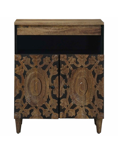 Credenza Marrone 60 x 33,5 x 75 cm Legno di mango massello