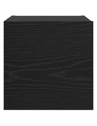 Mobile TV da parete 4 pcs Rovere Nero 30,5 x 30 x 30 cm