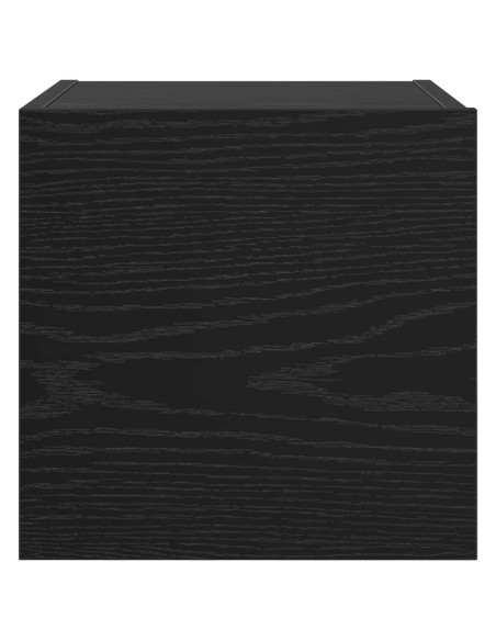 Mobile TV da parete 4 pcs Rovere Nero 30,5 x 30 x 30 cm