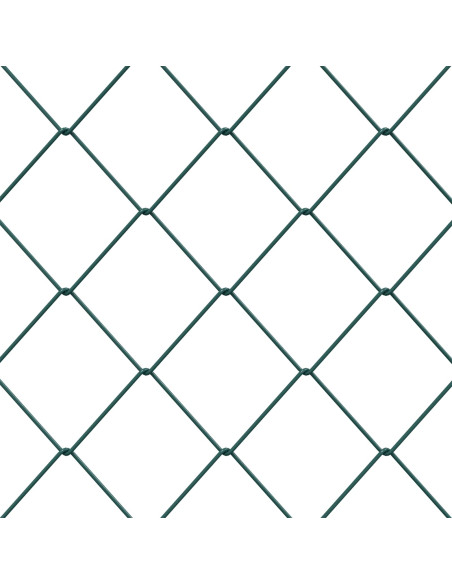Recinzione a rete metallica Verde 2 x 10 m Acciaio