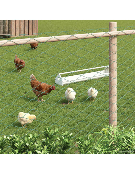 Recinzione a rete metallica Verde 2 x 20 m Acciaio