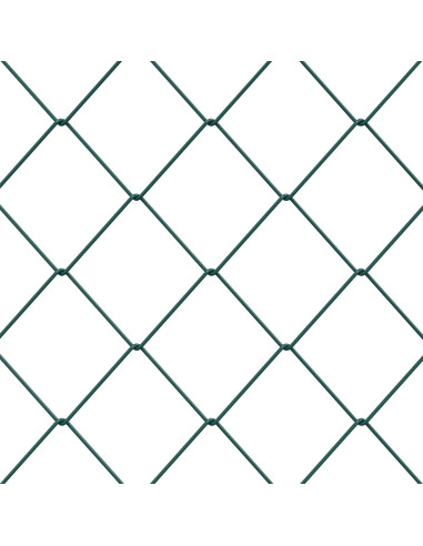 Recinzione a rete metallica Verde 2 x 20 m Acciaio