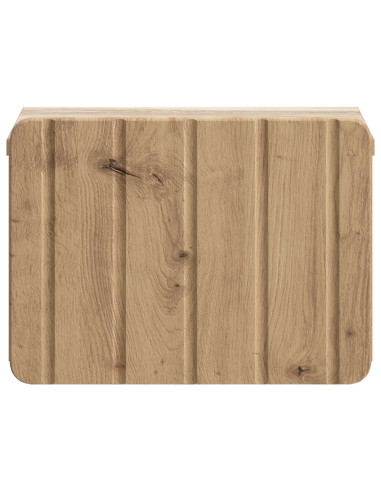 Mobiletto da notte a muro Rovere Artigianale 33 x 34,5 x 24 cm