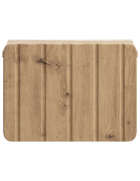 Mobiletto da notte a muro Rovere Artigianale 33 x 34,5 x 24 cm