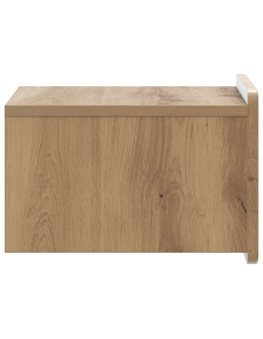 Mobiletto da notte a muro Rovere Artigianale 33 x 34,5 x 24 cm
