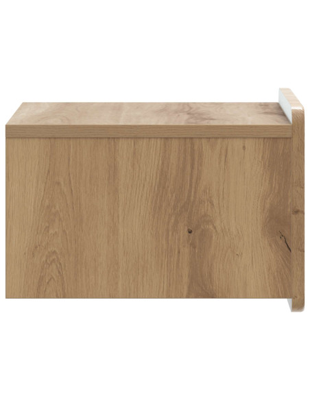 Mobiletto da notte a muro Rovere Artigianale 33 x 34,5 x 24 cm