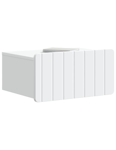 Mobiletto da notte a muro 2 pcs Bianco 49 x 34,5 x 24 cm
