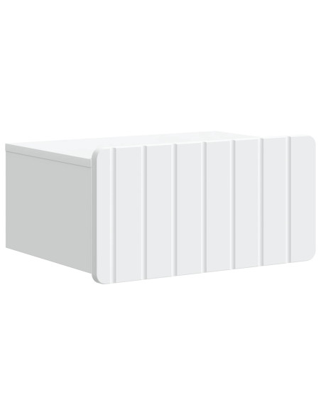 Mobiletto da notte a muro 2 pcs Bianco 49 x 34,5 x 24 cm