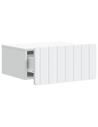 Mobiletto da notte a muro 2 pcs Bianco 49 x 34,5 x 24 cm