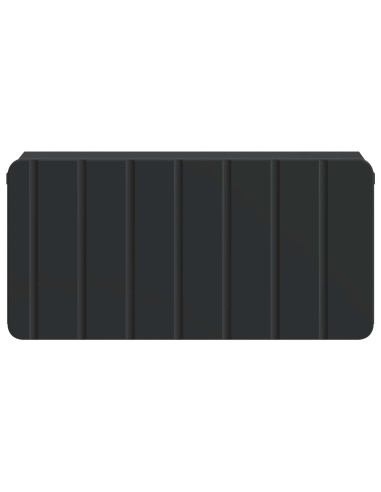 Mobiletto da notte a muro con cassetto Nero 49 x 34,5 x 24 cm