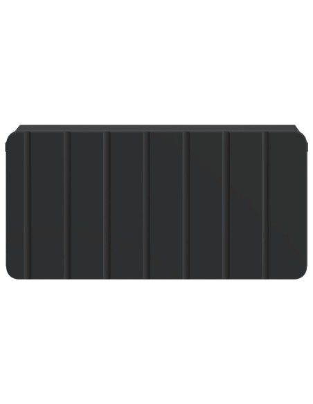 Mobiletto da notte a muro con cassetto Nero 49 x 34,5 x 24 cm