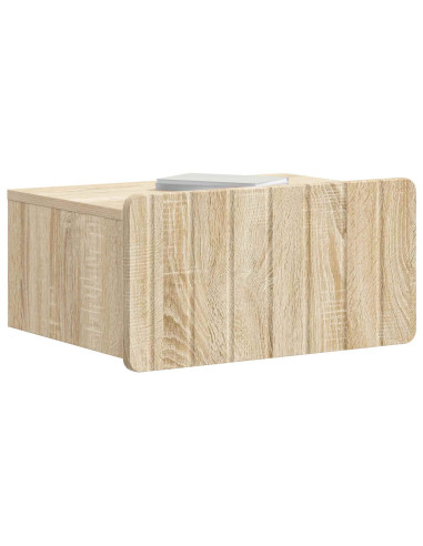 Mobiletto da notte a muro Rovere Sonoma 49 x 34,5 x 24 cm