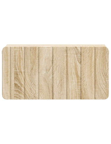 Mobiletto da notte a muro Rovere Sonoma 49 x 34,5 x 24 cm