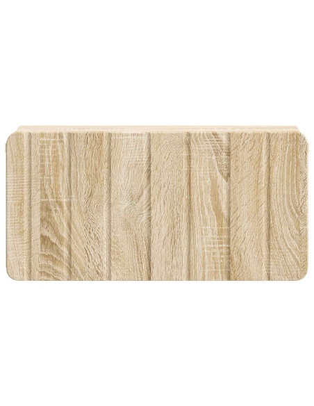 Mobiletto da notte a muro Rovere Sonoma 49 x 34,5 x 24 cm