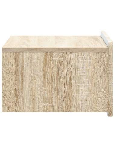 Mobiletto da notte a muro Rovere Sonoma 49 x 34,5 x 24 cm