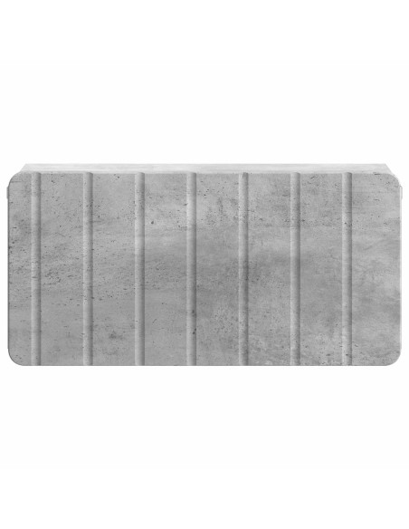 Mobiletto da notte a muro Grigio Cemento 49 x 34,5 x 24 cm