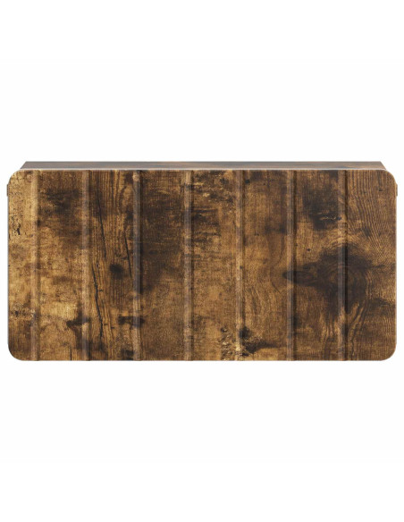 Mobiletto da notte a muro Rovere Fumo 49 x 34,5 x 24 cm