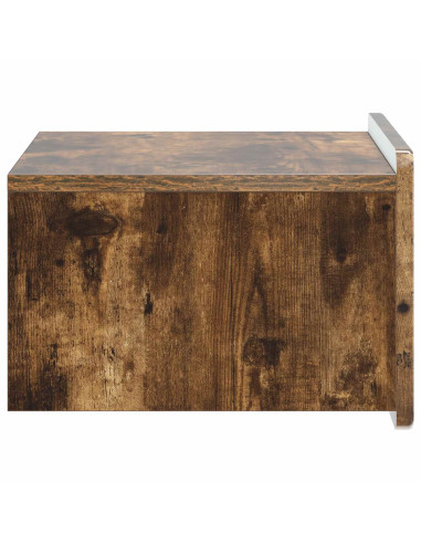Mobiletto da notte a muro Rovere Fumo 49 x 34,5 x 24 cm