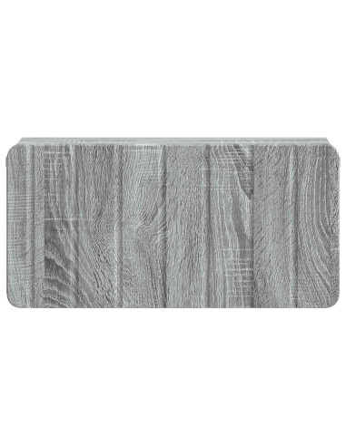 Mobiletto da notte a muro Grigio Sonoma 49 x 34,5 x 24 cm
