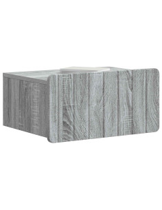 Mobiletto da notte a muro 2 pcs Grigio Sonoma 49 x 34,5 x 24 cm 2