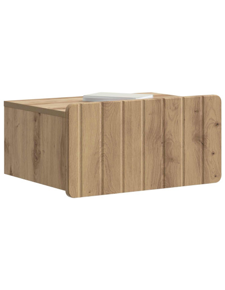 Mobiletto da notte a muro Rovere Artigianale 49 x 34,5 x 24 cm