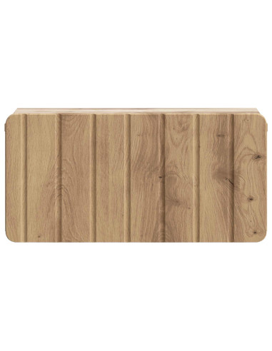 Mobiletto da notte a muro Rovere Artigianale 49 x 34,5 x 24 cm