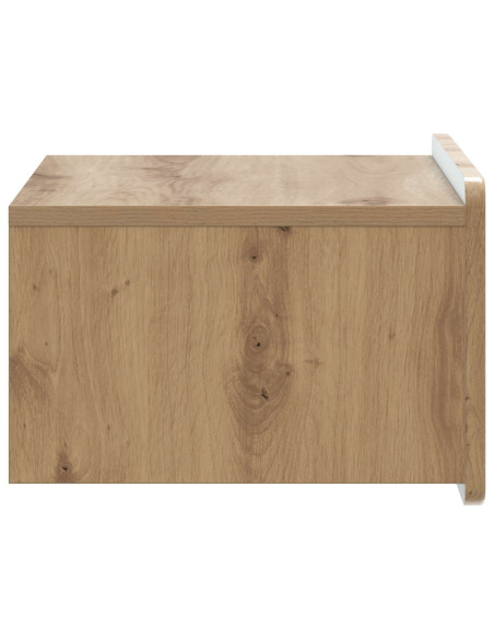 Mobiletto da notte a muro Rovere Artigianale 49 x 34,5 x 24 cm
