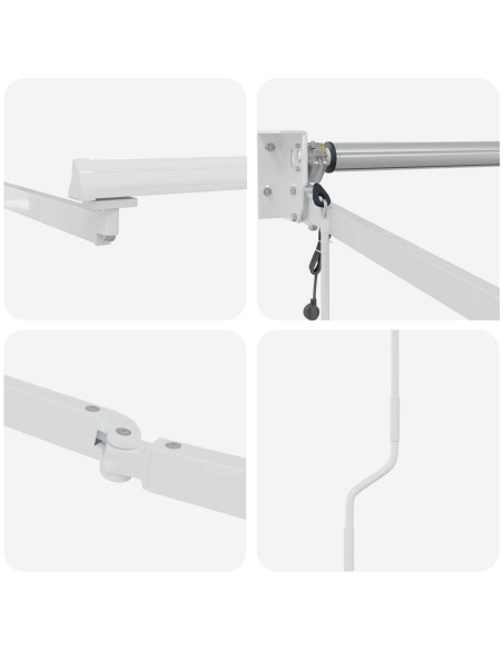 Struttura della tenda elettrica retrattile Bianco 4 x 2 m