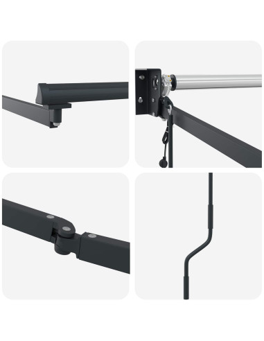 Struttura della tenda elettrica retrattile Antracite 4 x 2 m