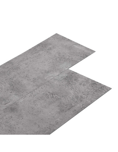 Tavole per Pavimenti 36 pcs Marrone Cemento 5,02 m² PVC